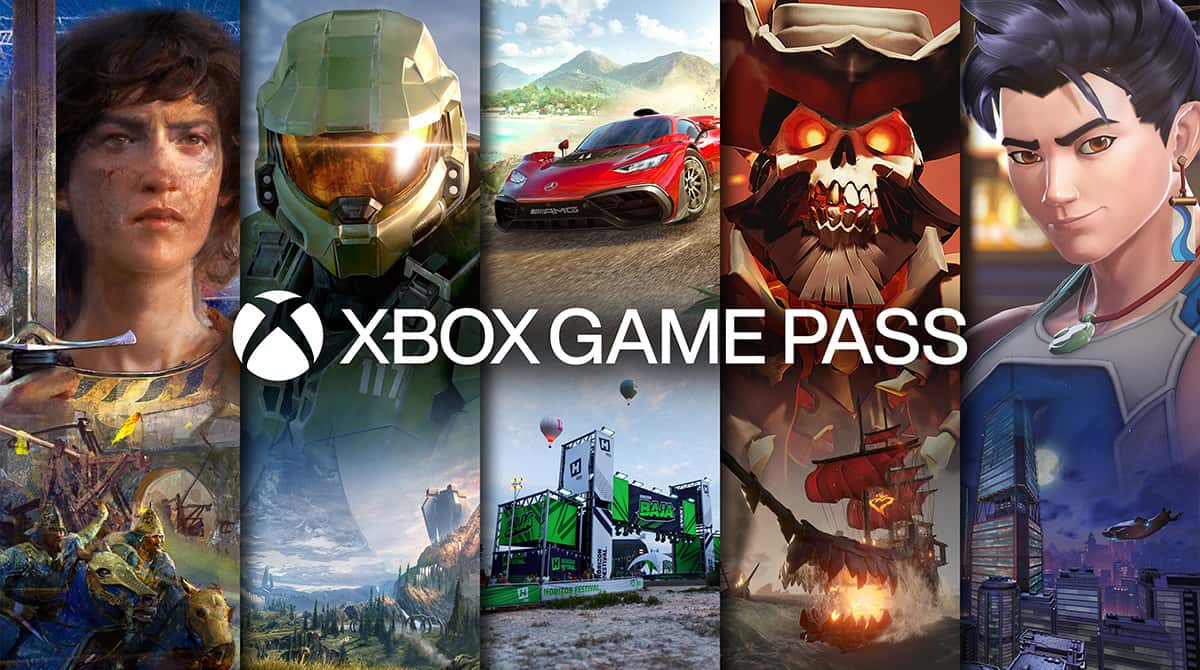 A combination image of xbox game pass titles.