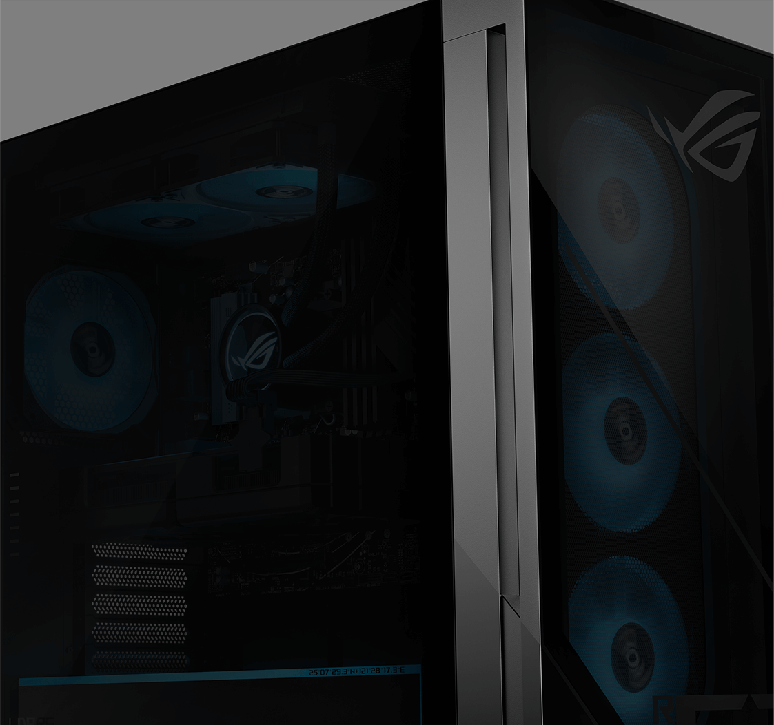 G700’s discreet airflow benefits, with a closeup of the G700’s front panel gap