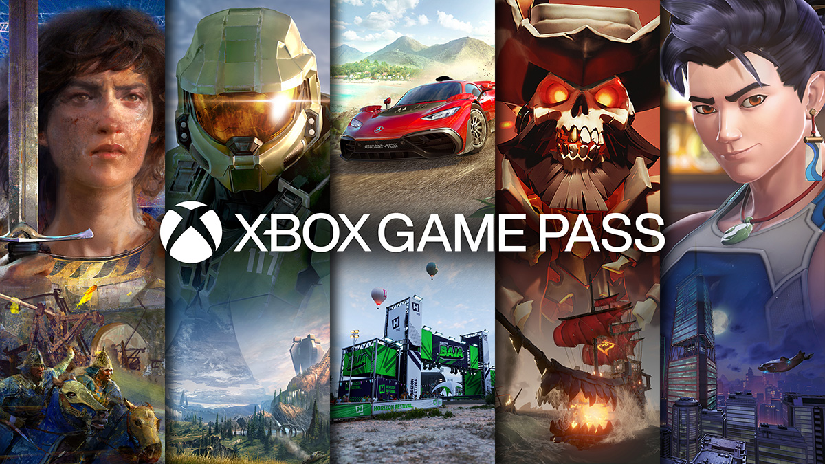 A combination image of xbox game pass titles.